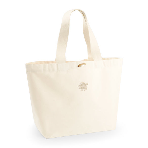 Organic Cotton Oversized MARINA Beach Tote Bag