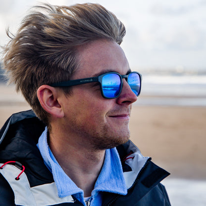 PENTIRE SLATE Sunglasses - Blue Mirror Lenses Lifestyle