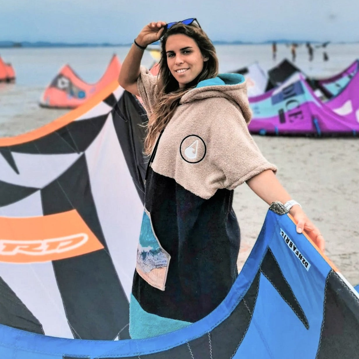 Ericeira Poncho Main Image Wave Surfwear Ponchos