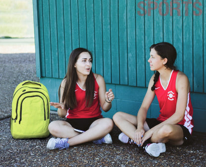 Tennis Rucksack - made with real tennis ball material